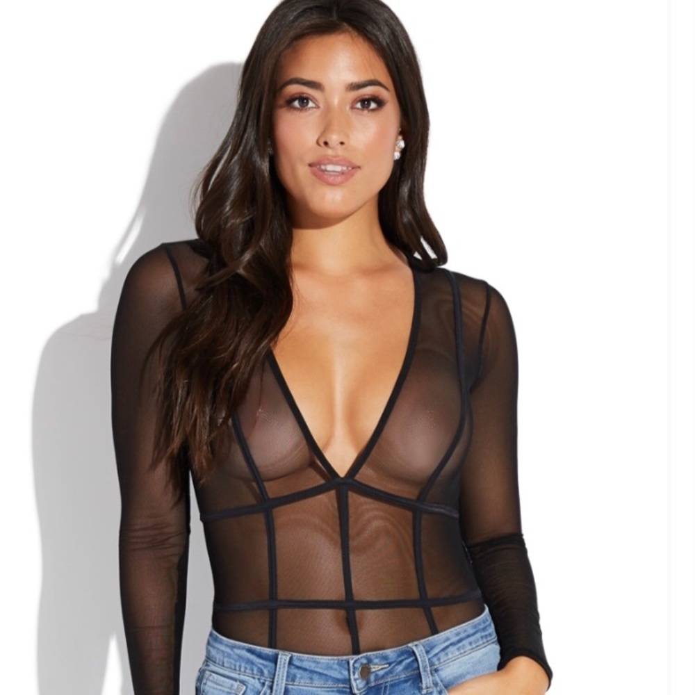 Fashion Nova Long Sleeve Bodysuit
